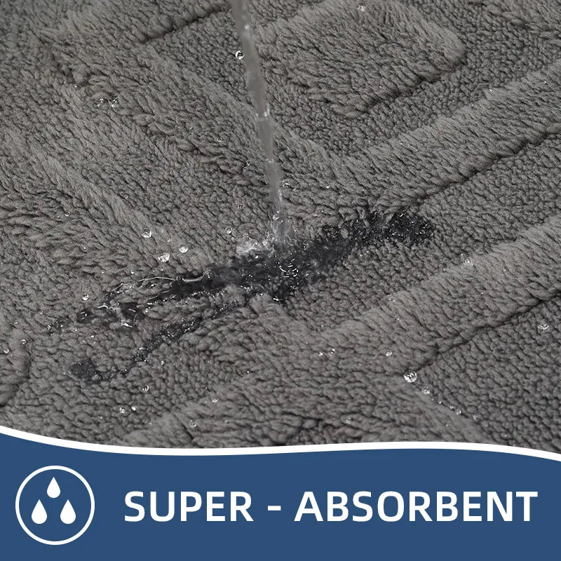 tapis bain moderne beige motif feuilles respectueux environnement adhésif doux salon chambre
