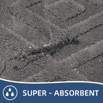 tapis bain moderne beige motif feuilles respectueux environnement adhésif doux salon chambre
