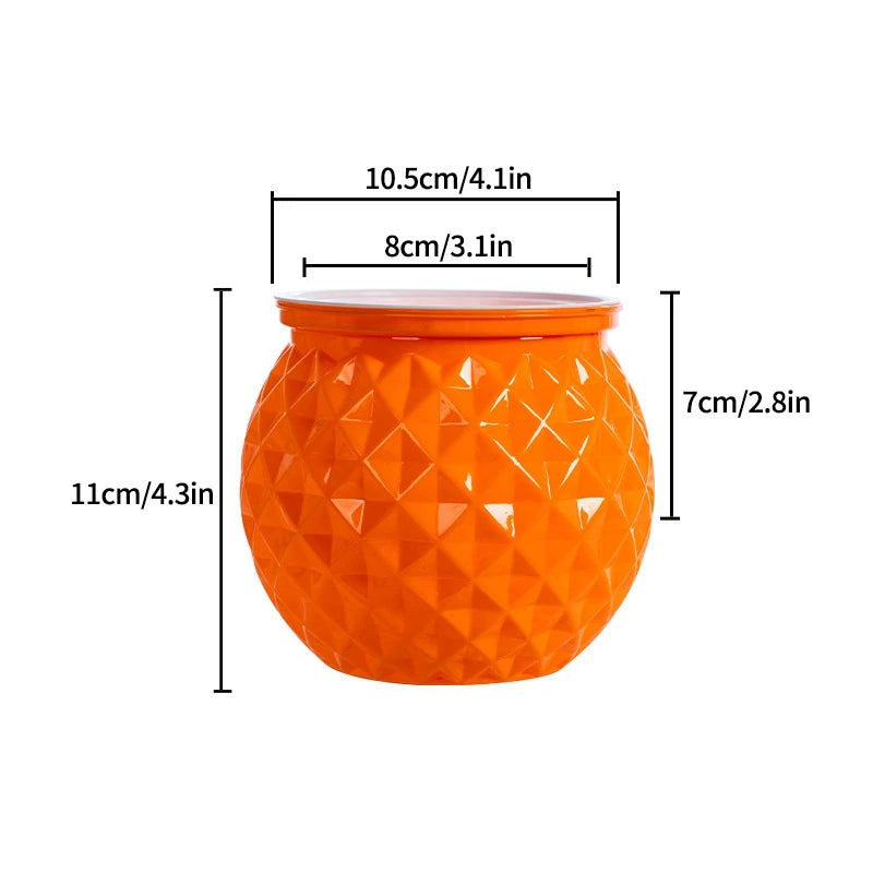 pot plante moderne blanc orange gris triangles géométriques absorbant eau fleur verteintérieur maisonadulteunisexe