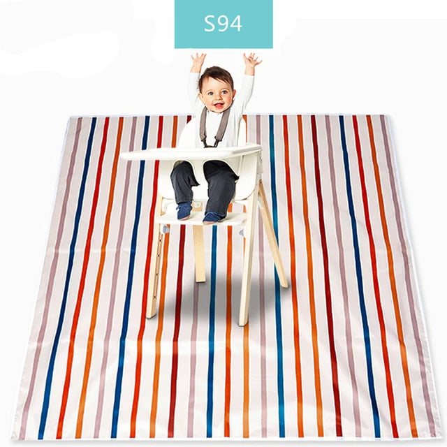 tapis anti dérapant enfant motif canards beige jaune texture pointillée moderne pliable activité jeu