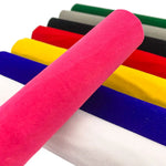 tissu velours adhésif rayures horizontales 40cm 145cm bricolage artisanal rouges violets noirs blancs jaunes