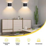 appliques murales led noir blanc contemporaines éclairage chambre cuisine 220v 6w 90 260v 249