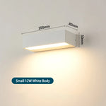 applique murale led extérieure ip65 étanche noir blanc contemporaine 2492000lm