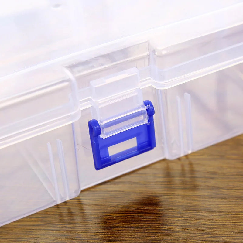 Boîte de rangement pour petits accessoires avec couvercle verrouillable