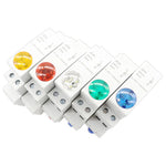 interrupteur led couleur rouge blanc vert moderne compact translucent fixation