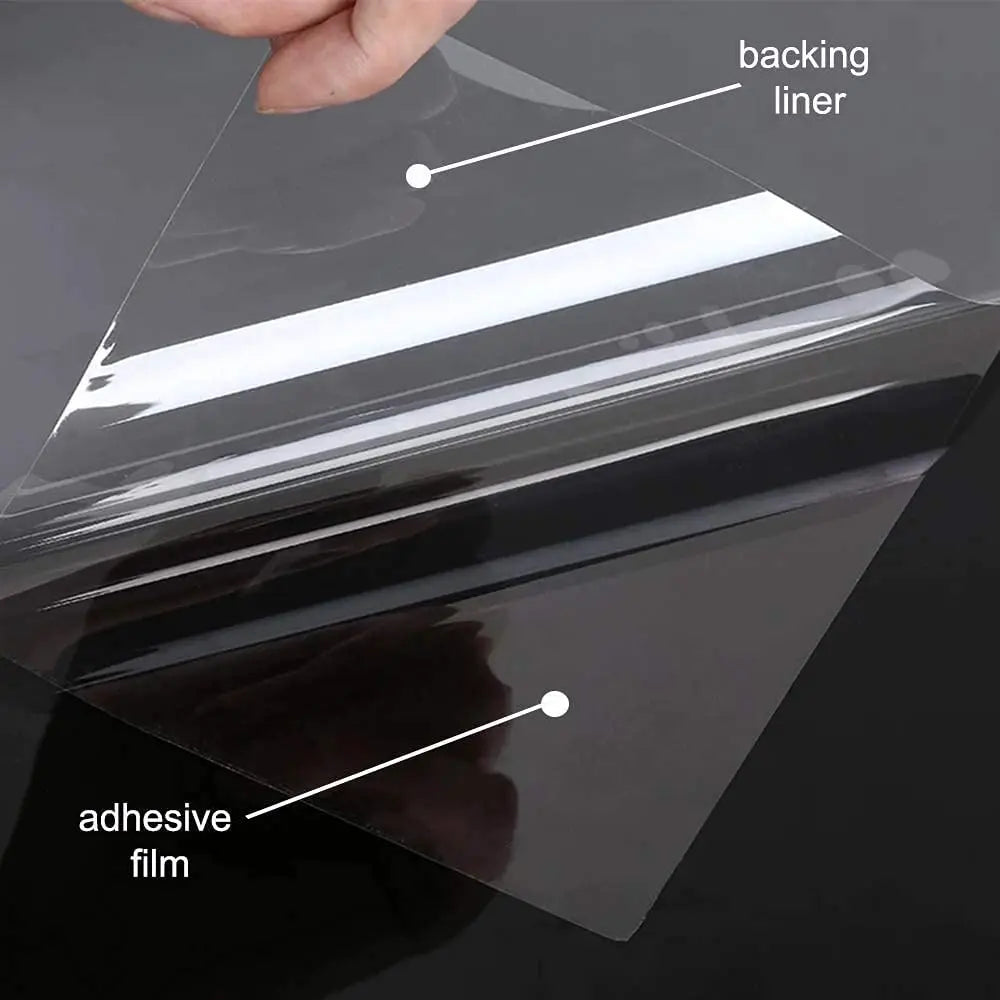 film protection transparent adhésif anti casse sans motif moderne isolation thermique 40x100cm 40x200cm 40x300cm