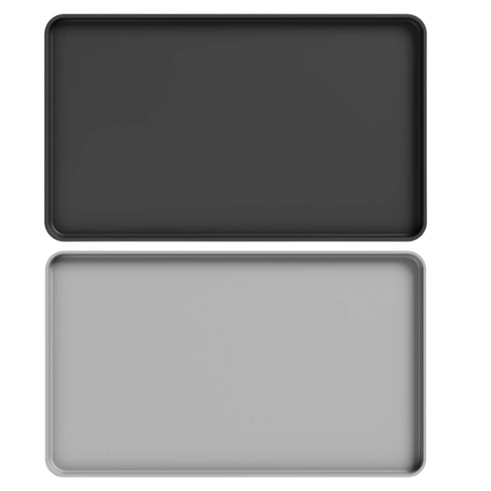 tapis cuisine silicone noir gris drainage rebord surélevé drying mat anti dérapant moderne