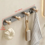 porte serviettes mural moderne bois blanc fixations serviettes gant cuisine sac rangement