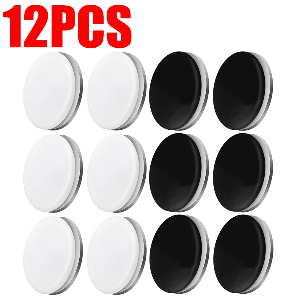 aimants réutilisables moderne noir blanc lisses fixes rideaux accessoires métal coton anneaux boucles