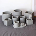 moule silicone pot plante carré rond reutilisable moderne gris mat opacité