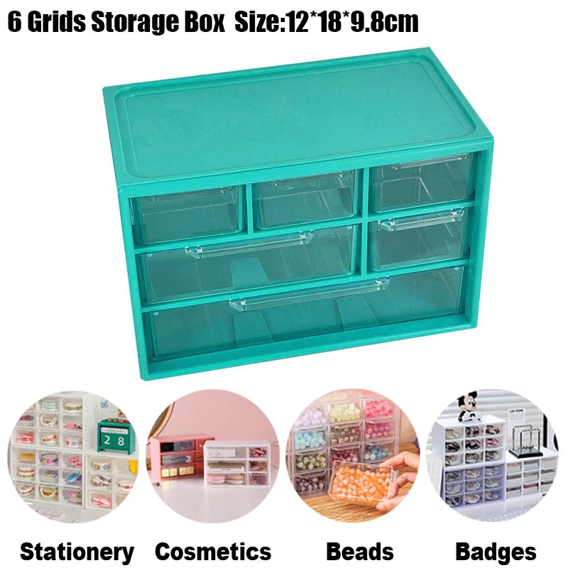 boîtes rangement tiroirs transparents compartiments petits objets boîte murale étudiants organisation accessoire maison