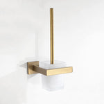 accessoires salle bain doré moderne porte serviettes papier toilette tablette minimaliste