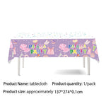 décoration fête thème pyjama suspendus toppers gâteau assiettes tasses serviettes nappe table