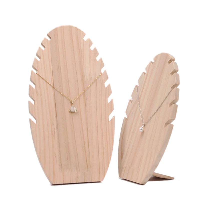 Présentoir à bijoux en bois en forme de flamme noir