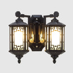 applique murale led bronze doré grille géométrique classique éclairage chambre entrée moderne vis fixation