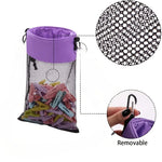 sac pinces réutilisable oxford cloth gris violet vert maille doublure adjustable pratique portableextérieur