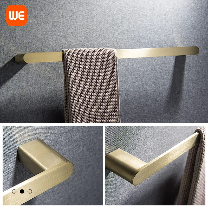 accessoires salle bain moderne porte serviettes doré porte savon porte gobelet porte lotion fixations