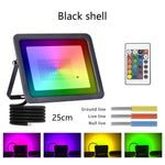 projecteur led rgb blanc noir moderne télécommande clips rotatifs certification ip68 vde ul rohs