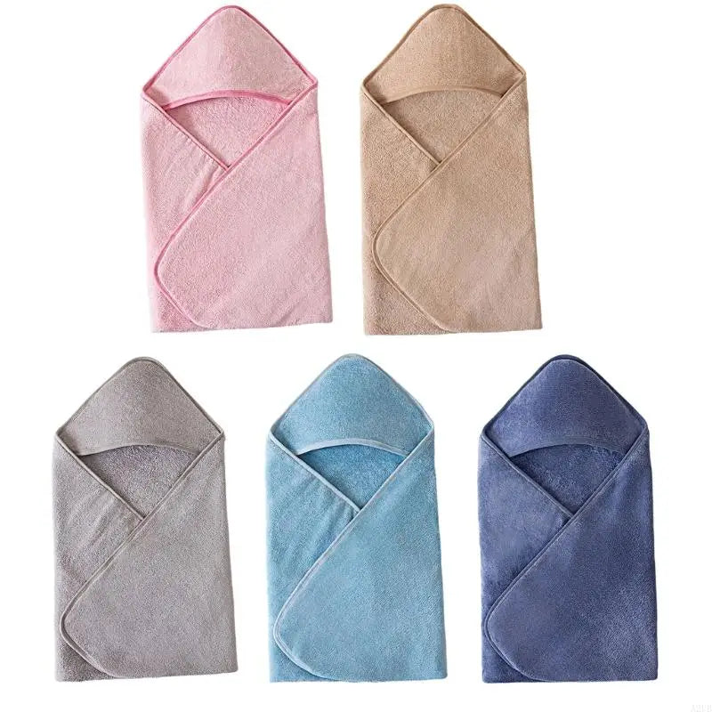 couverture bébé doublure fourrure serviette bain poncho enfant beige rose bleu marine moderne