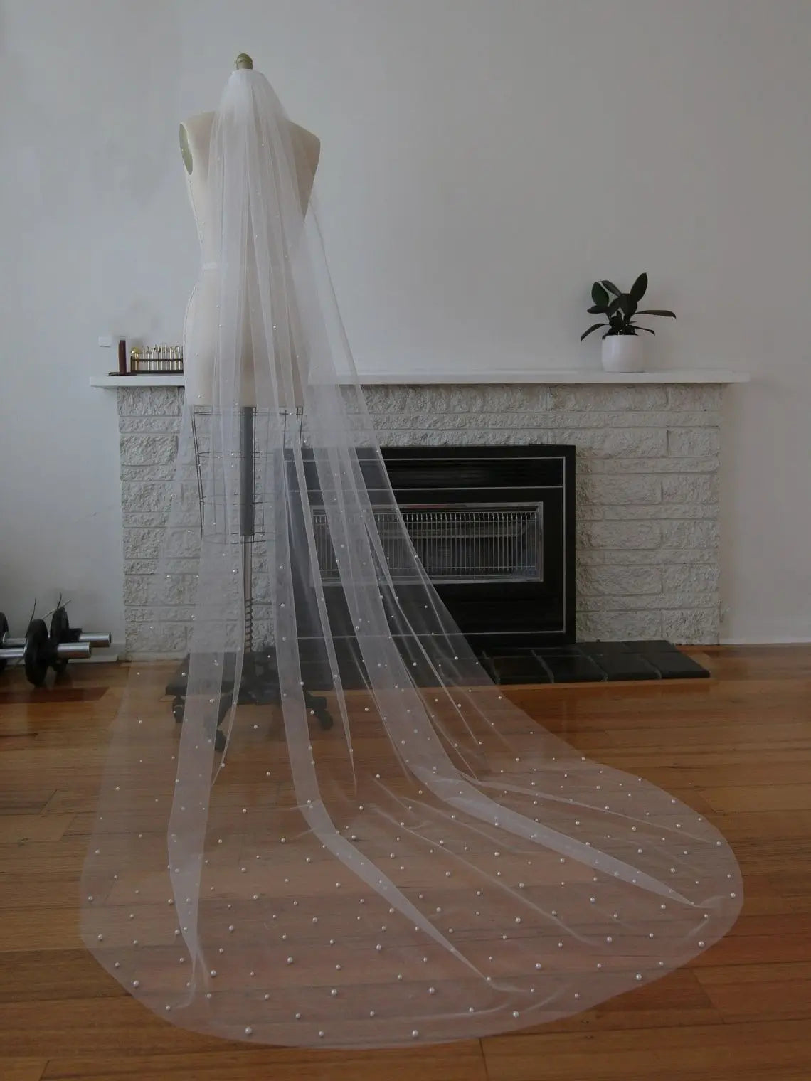 voile mariée blanc classique longue longueur cathédrale clips robe mariée