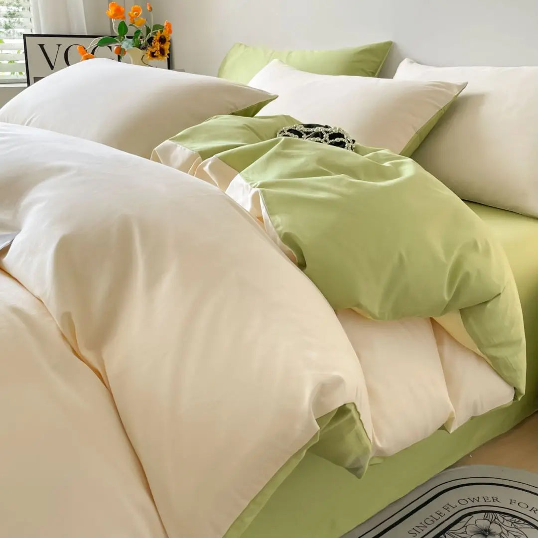 Vue rapprochée du tissu en coton égyptien 400 fils