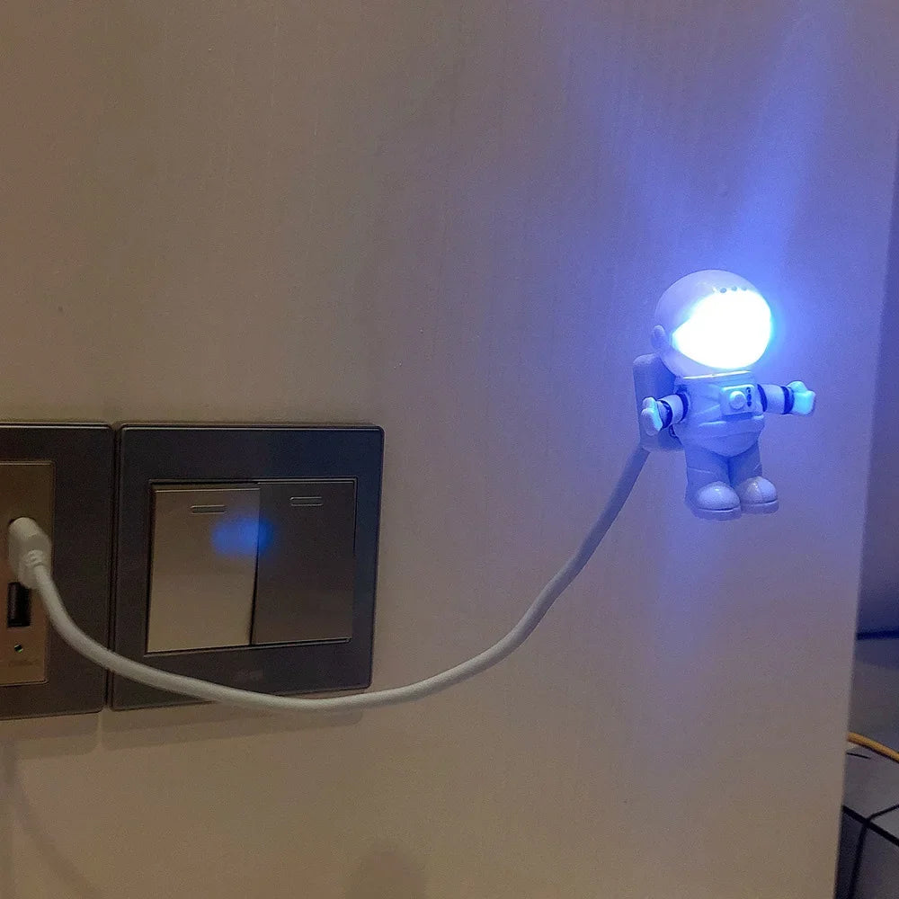 lampe led astronaute nuit lecture eye protection blanc moderne tringle flexible commandante helmétique