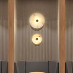applique murale moderne marbre doré éclairage blanc chambre salon entrée étude 3000K 5000K fixée