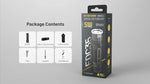 lampe poche rechargeable led 5000 lumens 200 500 metres noir tactique