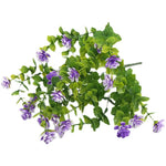 décoration intérieure bouquet artificiel moderne feuilles fleurs simple vert blanc jaune violet rose