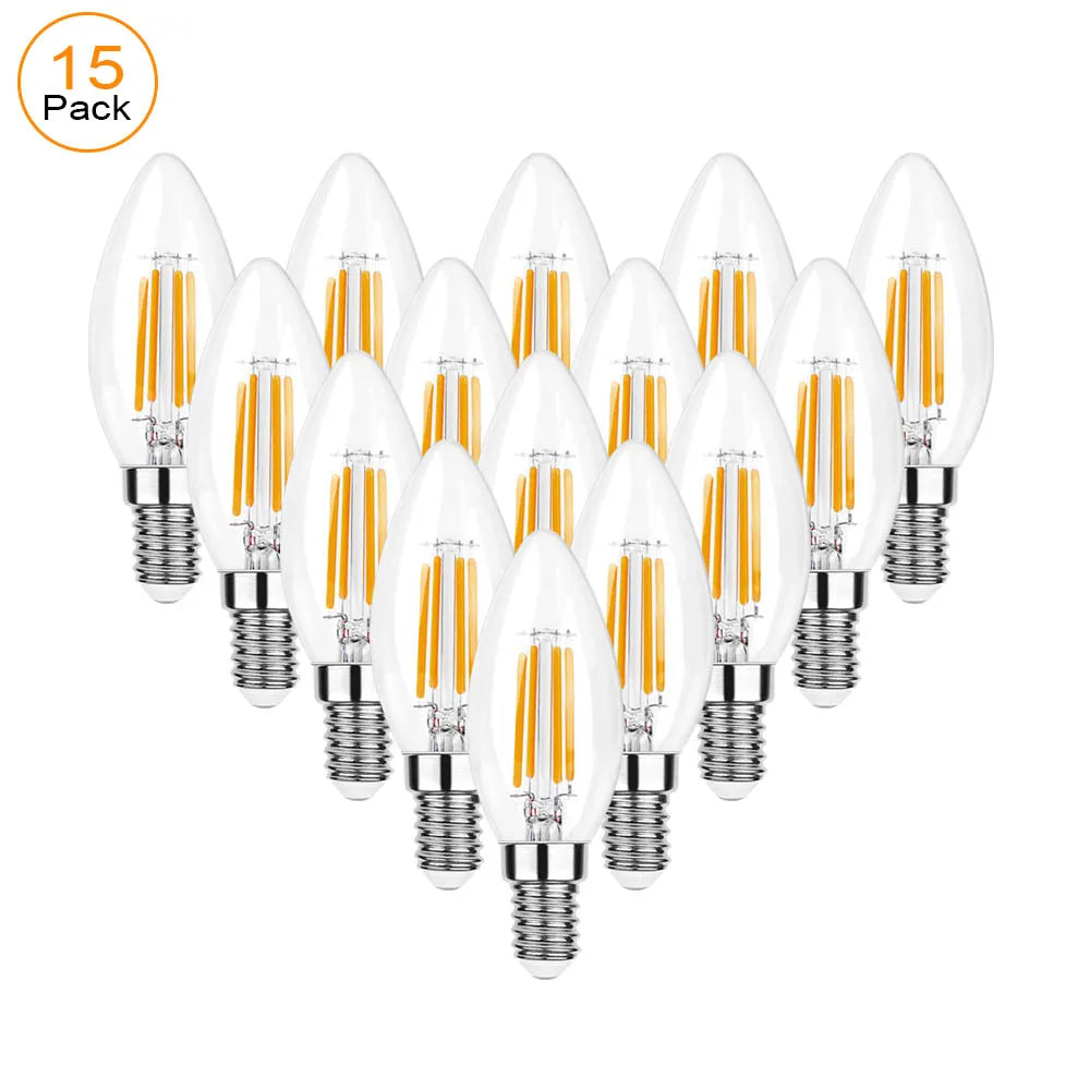 ampoules led 4w équivalent 40w blanc chaud 2700k filament doré culot e12 e14 vintage