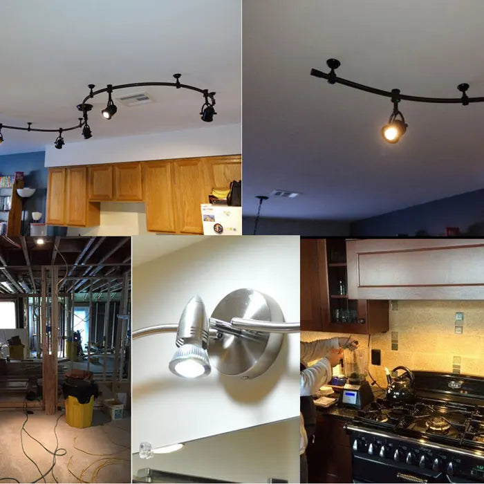 projecteur led mr11 12v warm white 3000k natural white 4000k verre transparent éclairage rail