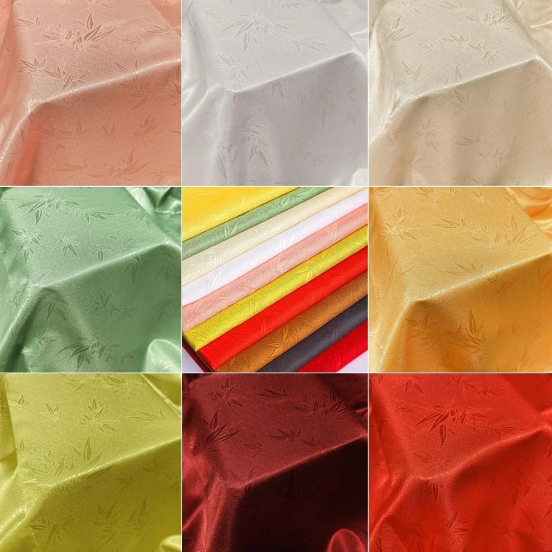 tissu brocart bambou vert rouge blanc élégant bricolage maison décor cosplay 150cm polyester