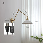 lampe murale moderne or blanc plissée cordon commande 29cm 16cm 24cm 14cm 30cm 17cm