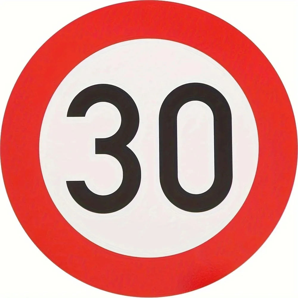 panneau signalisation interdiction stationner métal rond rouge blanc garage décoration murale extérieur voiture interdit