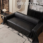 housse canapé simili cuir noir gris moderne salon fauteuil canapé sectionnel