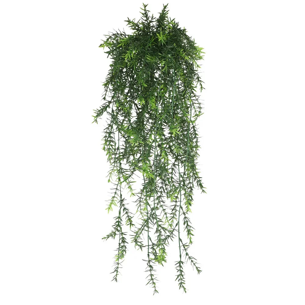 guirlande artificielle feuilles vert fines moderne extérieur accrochable pp opaque