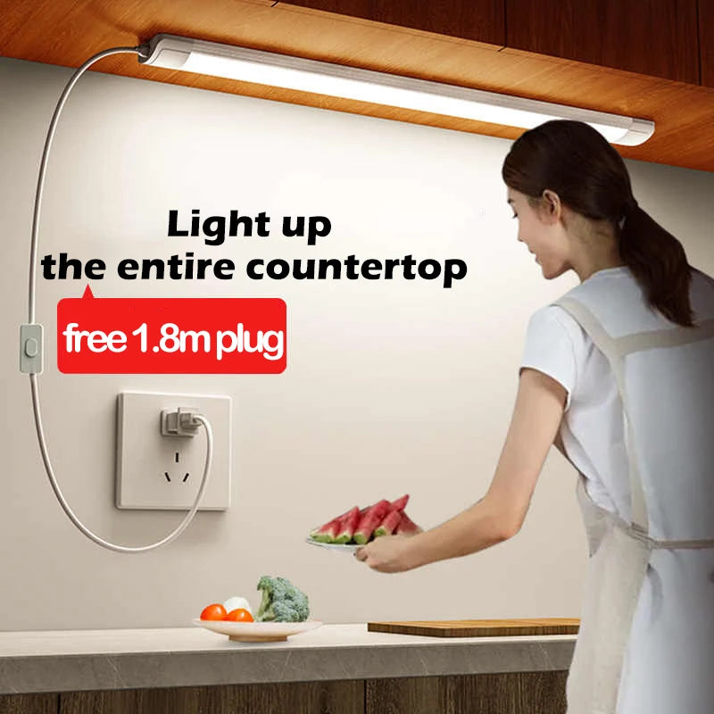 lampe led moderne blanc plug in 10w 220v tube super lumineux commutateur 1.8m chambre