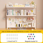 étagère murale modulaire métal blanc porte crayons support objets moderne