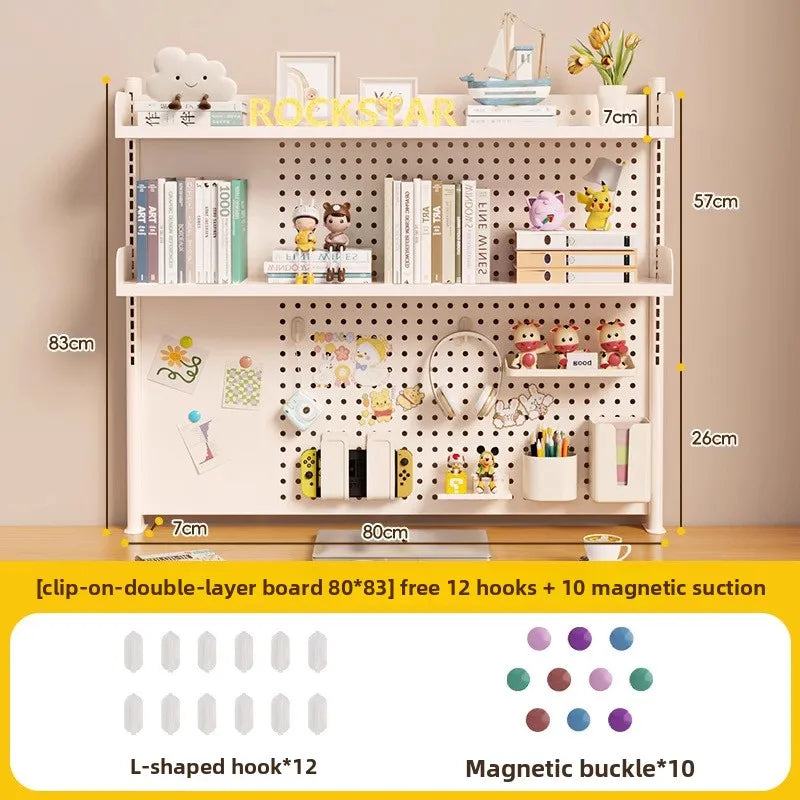 étagère murale modulaire métal blanc porte crayons support objets moderne