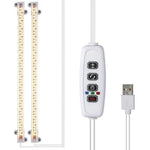 éclairage led plante blanc moderne clips commande luminosité câble usb 183cm