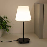 lampe table moderne noir blanche lumière ambiane tricolore chambre salon usb