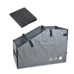 boîte rangement vélo pliant noir tissu uni pratique poignées fermeture glissière durable nylon