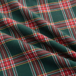 décoration intérieure coussin carreaux écossais vert rouge blanc traditionnels 45x45cm farmhouse