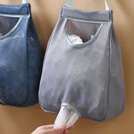 Sac poubelles mural bleu pratique maille fine crochets adhésifs poches