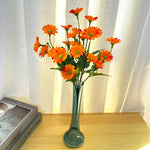 bouquet fleurs artificielles orange jaune blanc violet moderne minimaliste decoration maison intérieur