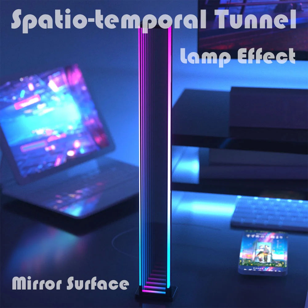 lampe led multicolore moderne rayures horizontales télécommande usb 5v 30cm