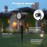 projecteur jardin led noir ip66 moderne câble contrôleur facileextérieur