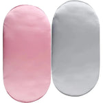 lit bébé couverture satin rose clair gris bleu ciel moderne élégant tranchant an polyestère