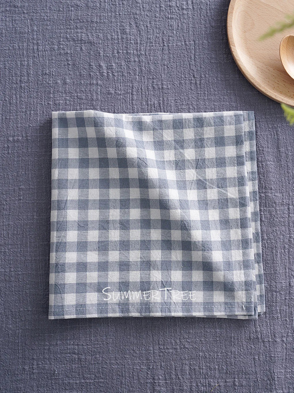 serviettes table coton carreaux rouge blanc bleu marron jaune classiques réutilisables maison party banquet