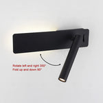 lampe murale moderne rotative bras articulé blanc led minimaliste fixée mur